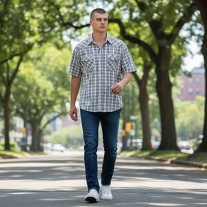 vintage Big Mac pearl snap plaid western work shirt grandpa grunge No Size Tag